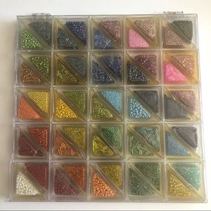 Sealed Assorted Vibrant 50 Different Colors Bead Beaded Art Jewelry Set